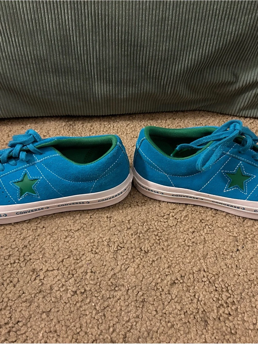 Converse One Star Blue Suede Sneakers - Women's Size 8 - Picture 5 of 8